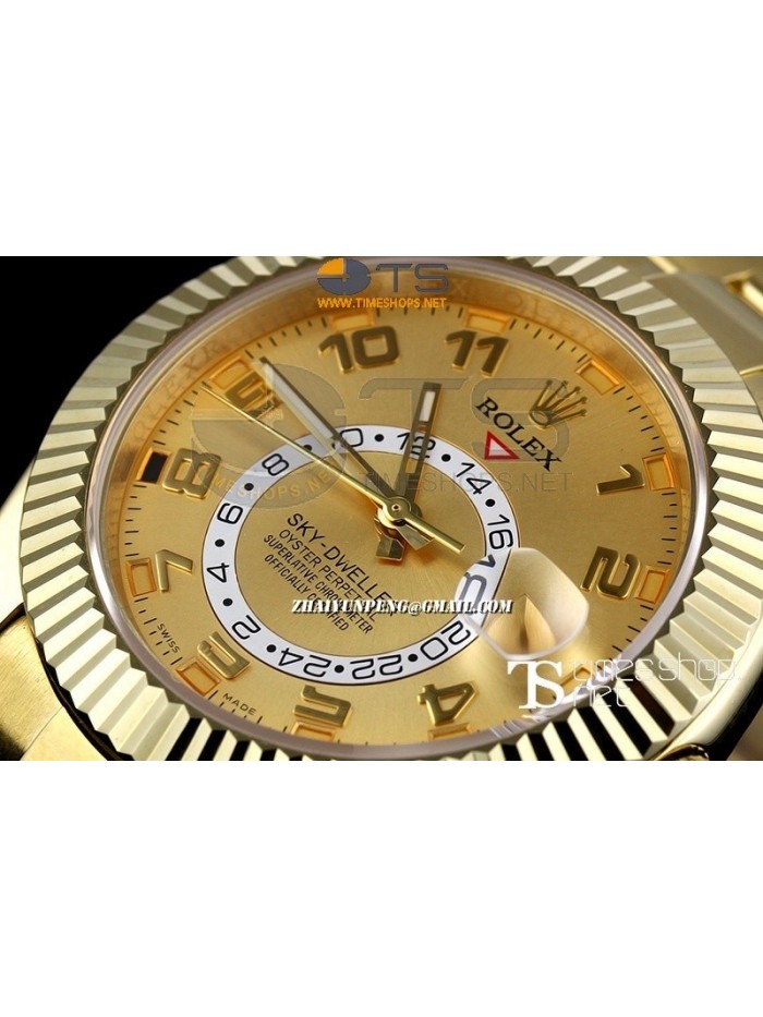 RO13439 - Sky-Dweller Yellow Gold Dial Full YG - Swiss ETA 2836-2